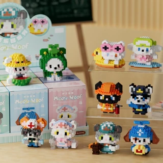 SM ไมโครบล็อกการ์ตูนสัตว์DIY ของเล่นเสริมทักษะ
