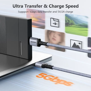 SUNKANDI 5Gbps USB 3.0 ถึง Micro B สายเคเบิลฮาร์ดไดรฟ์สําหรับฮาร์ดไดรฟ์ภายนอกแล็ปท็อปกล้องทีวี