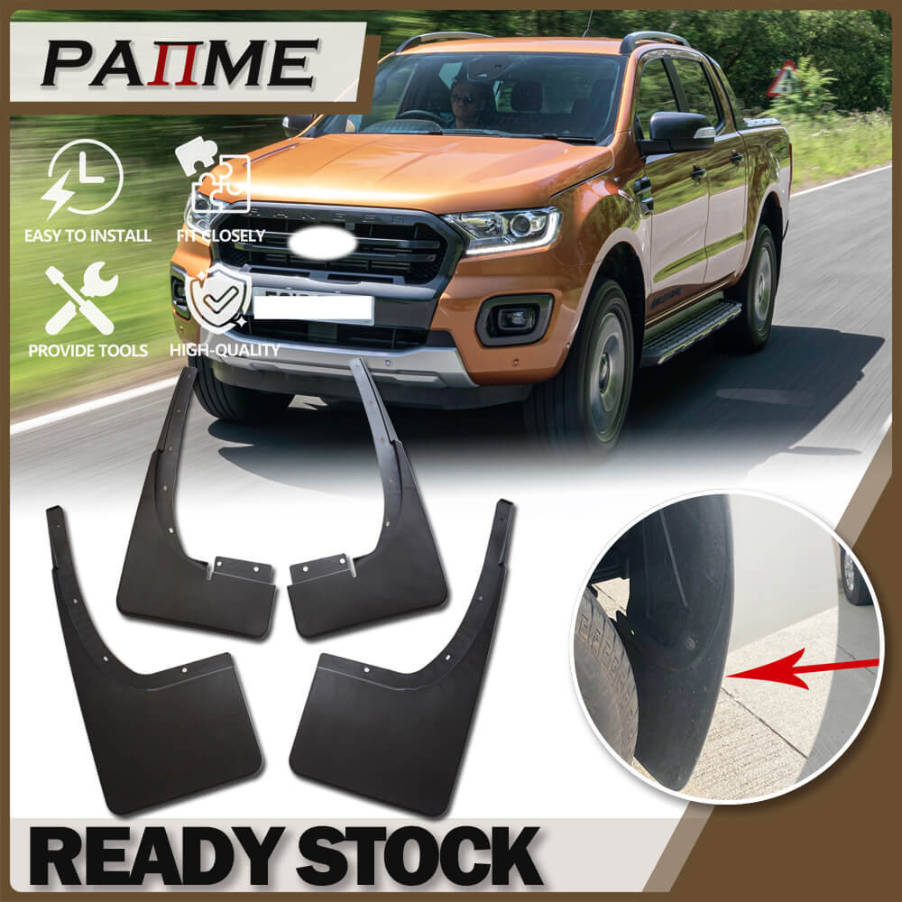 สําหรับ Ford Ranger T6 PX 4WD 2012 2013 2014 2015 2016 2017 2018 Mud Flaps Mudguards Fender