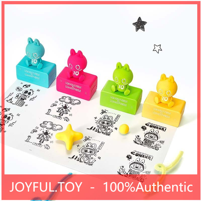 POPMART THE MONSTERS 10th Anniversary Series สติ๊กเกอร์ติดตู้เย็น Mystery Box LABUBU