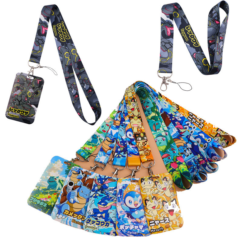 ญี่ปุ่นอะนิเมะมอนสเตอร์สายคล้องคอ Lanyard สําหรับคีย์พวงกุญแจผู้ถือป้าย ID บัตรเครดิต Pass โทรศัพท์มือถือ Charm อุปกรณ์เสริม