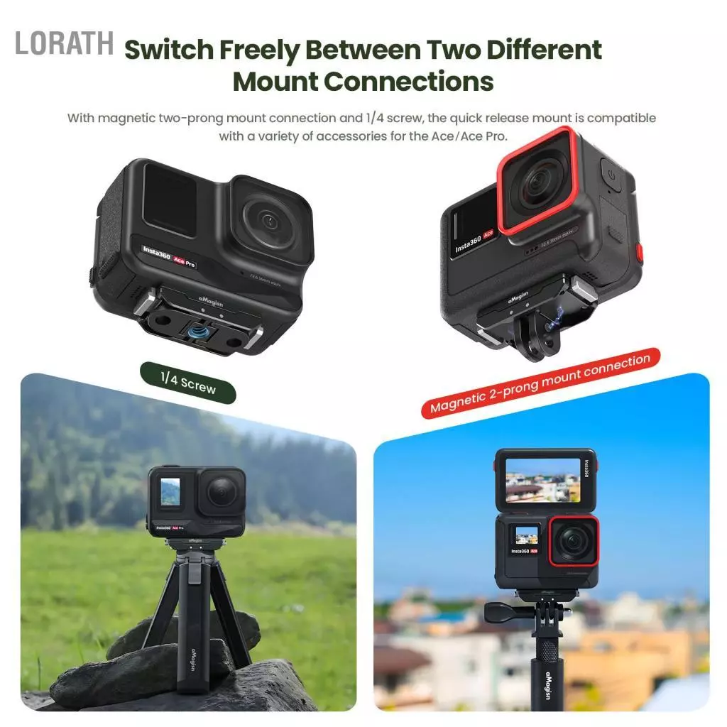aMagisn AC14 Magnetic Quick Release Mount สำหรับ Insta360 Ace Pro thumbnail 10