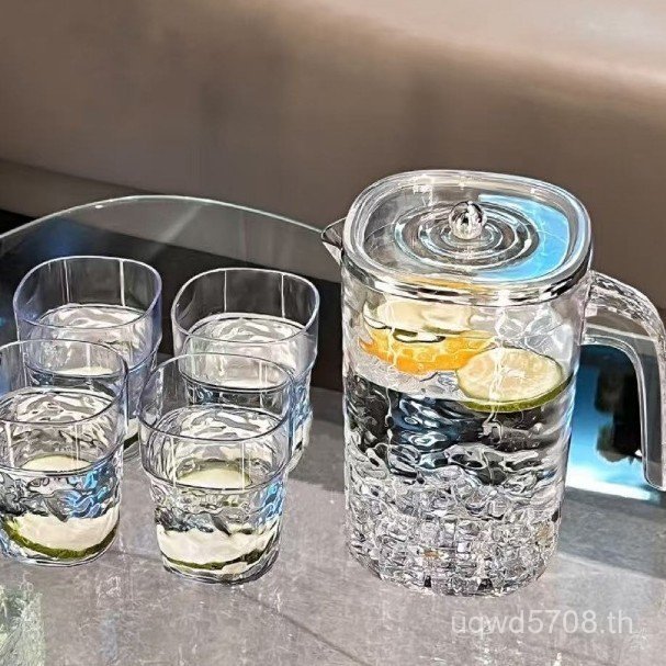 ชุดความจุพลาสติกเย็นนอร์ดิกเย็นมูลค่าสีแดงหรูหราขวดน้ําในครัวเรือนชุดน้ําไฮไลท์ขวดน้ําโปร่งใส Dayan.