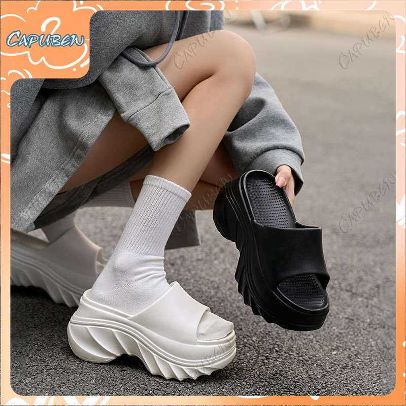Capubew รองเท้าแตะสุภาพสตรีน้ำหนักเบาป้องกันลื่นสวมใส่สบายสำหรับทุกกิจกรรม#10