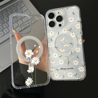 สำหรับ เคสไอโฟน 13 12 11 iPhone 17 16 15 14 PRO MAX 7/8PLUS เดซี่ แม่เหล็ก แอปเปิ้ลโทรศัพท์ จัดส่งจากประเทศไทย