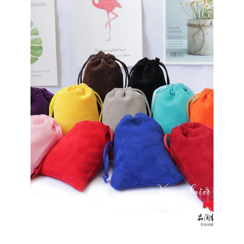 Spot Goods#7*9 9*12Lipstick Velvet Bag Storage Bag Jewelry Bag Velvet Small High-end Velvet Bag Jewe