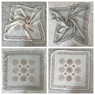 LUXELIVING พิมพ์ผ้าพันคอผม, Y2K Soft Wrap Square Headscarf, Turban อุปกรณ์เสริมผ้าพันคอเรียวแถบคาดศีรษะผม Band Punk ผ้าพันคอสุภาพสตรี