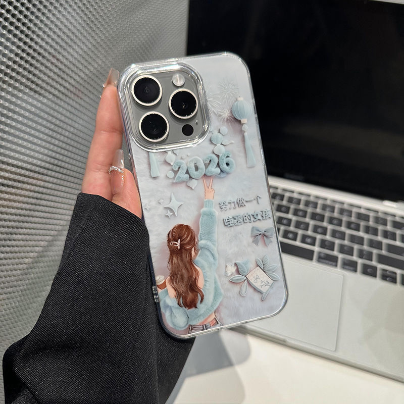 🌽Lucy🌽เคสโทรศัพท์มือถือ เคสไอโฟน ตกแต่งกลิตเตอร์กันกระแทก IPhone 17 11 15 12 7Plus 14 13Pro Max XR 14 8 7 Plus X XS Max - รูปที่ 3