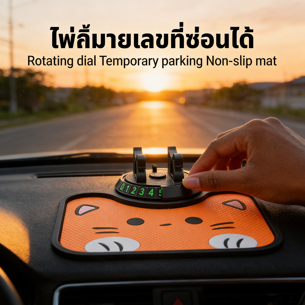 แผ่นกันลื่นชั่วคราววงเล็บโทรศัพท์ป้ายทะเบียนตกแต่งรถ