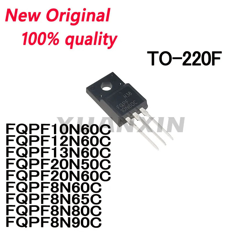 5PCS FQPF10N60C FQPF12N60C FQPF13N60C FQPF20N50C FQPF20N60C FQPF8N65C FQPF8N80C FQPF8N80C ทรานซิสเตอ