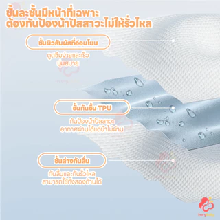 IVORYBABY แผ่นรองฉี่เด็ก ผ้ารองฉี่เด็ก 50*70cm ผ้ารองเปลี่ยนผ้าอ้อม ผ้าฝ้ายแท้ ผ้ายางรองฉี่เด็กแรกเกิด