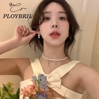 COD-🎀ต่างหูสตั๊ด Bow Pearl ละเอียดอ่อนหวาน สไตล์หรูหราแสง สำหรับผู้หญิง เครื่องประดับแฟชั่น ไม่ทําให้แพ้ง่าPLOYBRIL E050