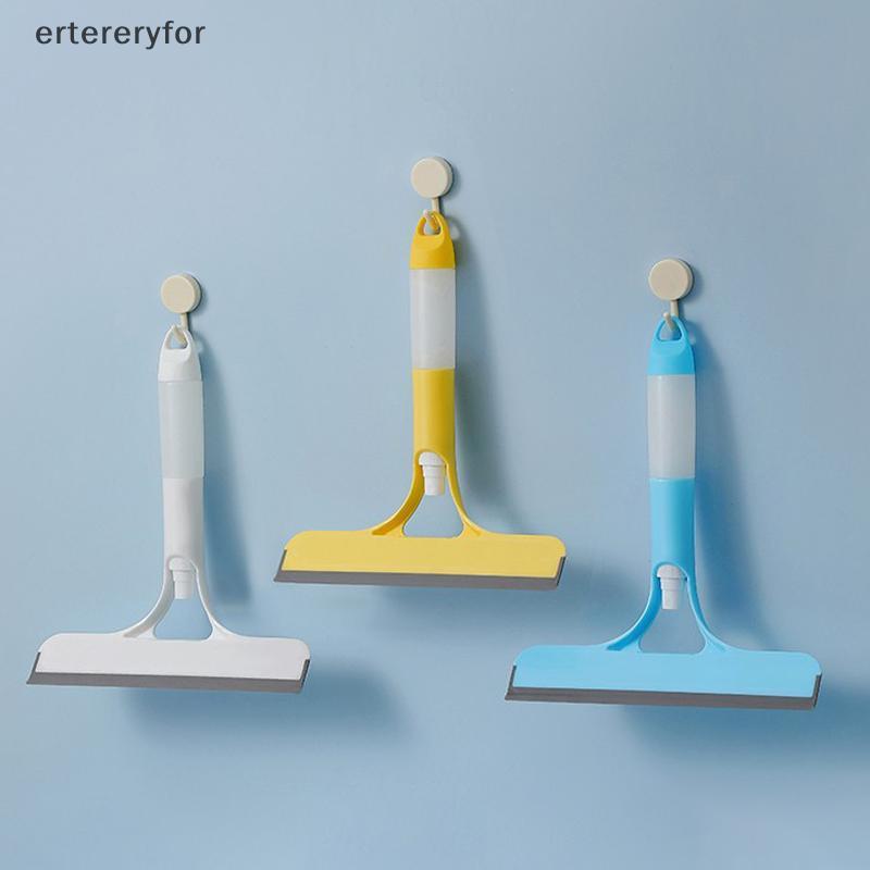 [ertereryfor] 3 In 1 แปรงทําความสะอาดหน้าต่างที่ปัดน้ําฝนกระจกสําหรับหน้าต่างกระจกห้องน้ําพร้อมทําคว