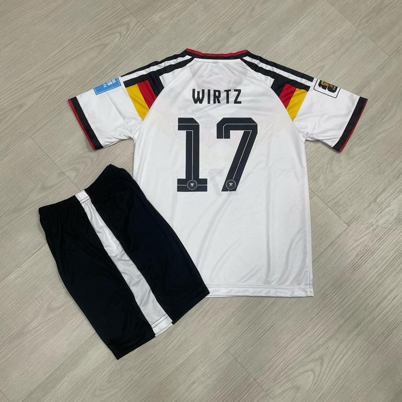 ชุดฟุตบอลเด็ก Florian Wirtz 17 เสื้อฟุตบอล Panser ทีมชุดฟุตบอลฟุตซอล Florian Wirtz PD WC 2026 Editio