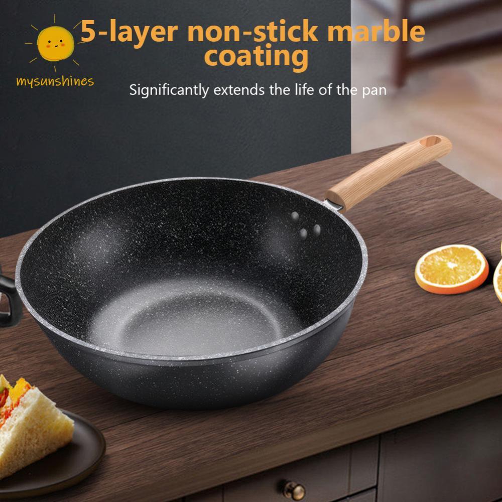 28/30/32/34ซม. กระทะ Nonstick Skillet ไข่เจียว Skillet Induction Compatible