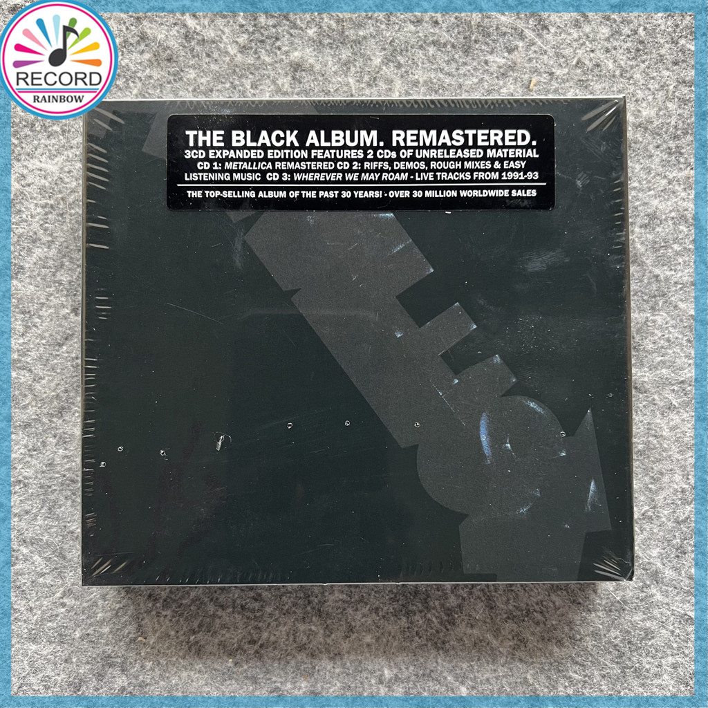 Metallica The Black Album Remastered Original 3CD Album [Sealed] Brand New