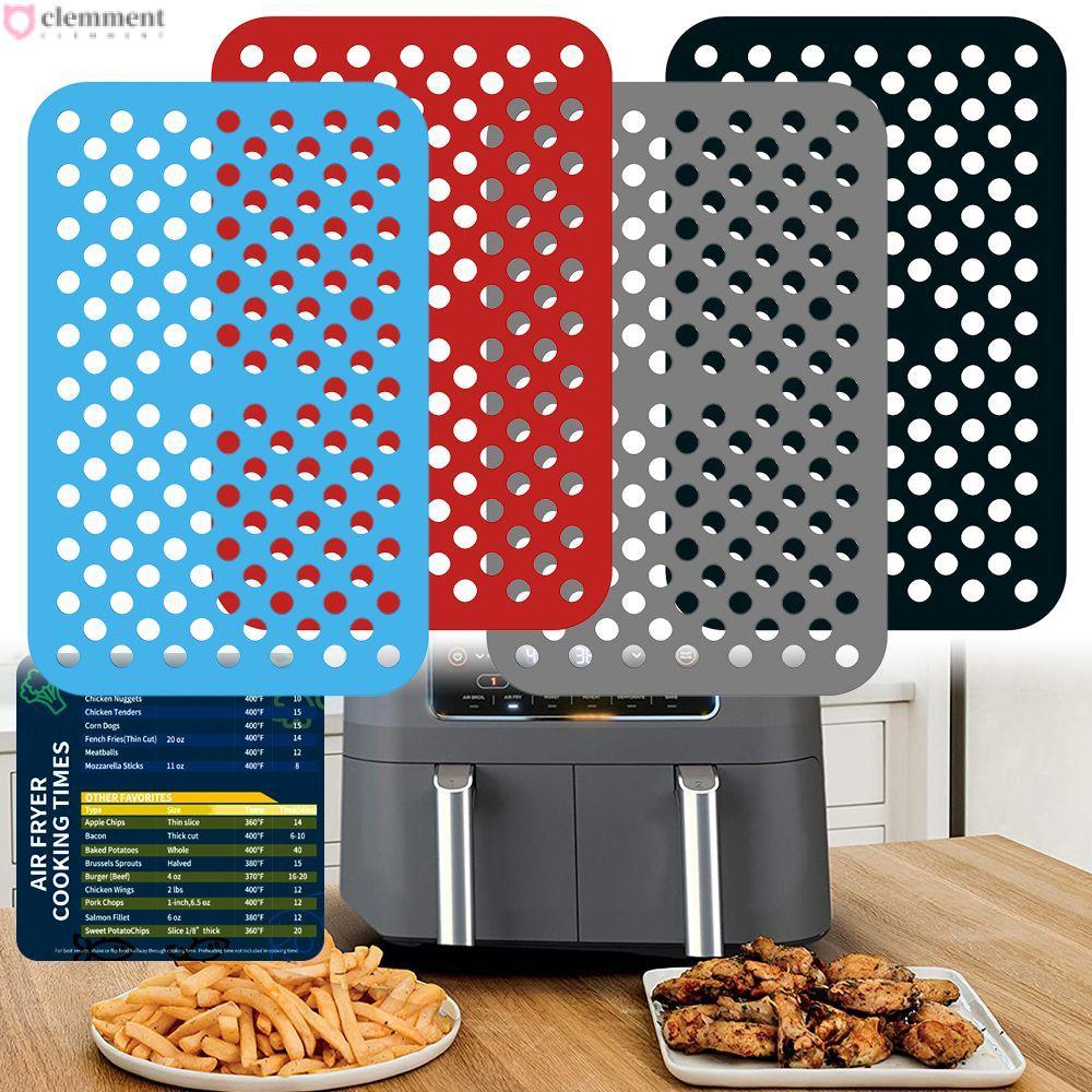 CLEMMENT Air Fryer Mat Soft Nonstick อุปกรณ์เสริมสําหรับ Ninja DZ201 Foodi สําหรับ Ninja Foodi DZ201