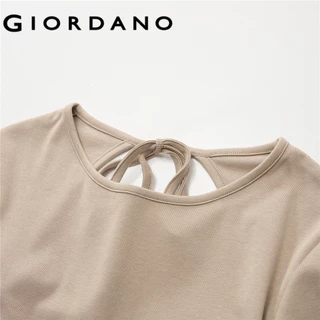 GIORDANO (Korea Collection) เสื้อยืดผู้หญิง Women Cotton Crew Neck Tee 05326562