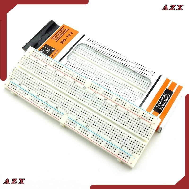 ร้านในไทย Protoboard 830 Points MB-102 MB102 Breadboard Bread Board Test DIY โฟโต้บอร์ด 400 point ส่งของทุกวัน