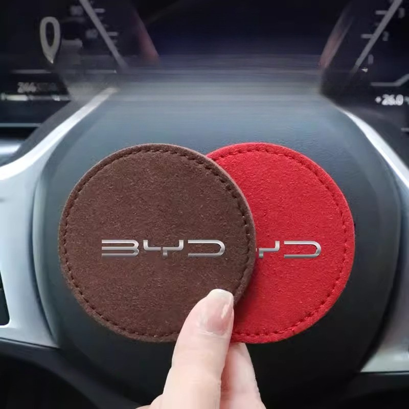 เหมาะสําหรับ BYD Seal 06GT ฤดูร้อน Dolphin Mini Dolphin GS E2 E3 รถ Flip Fur Coaster, Qin PLUS