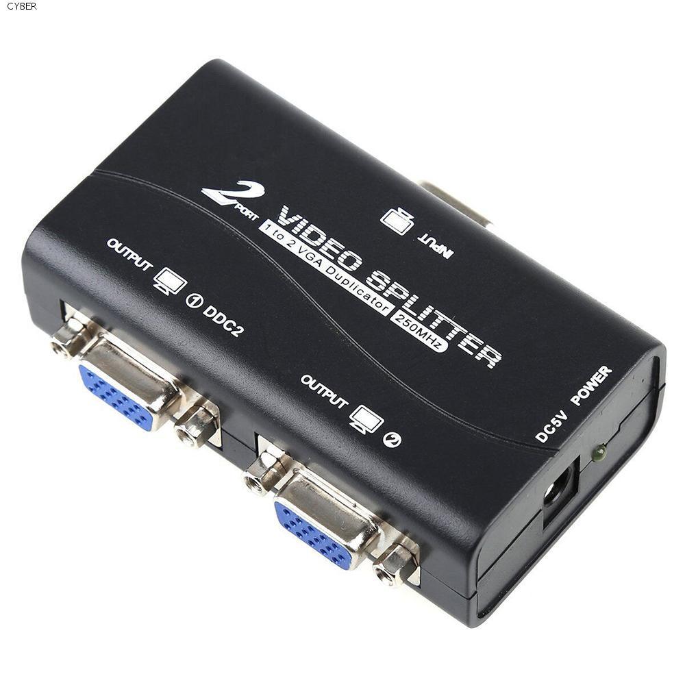 CYBER VGA Splitter 2 Port Split Screen พร้อมสาย USB Video Splitter