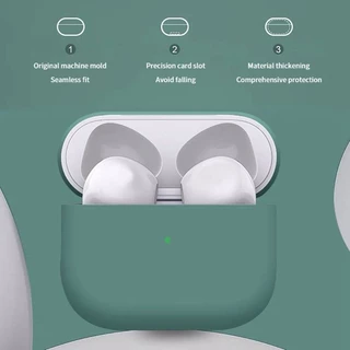 กรณีสีทึบหูฟังฝาครอบFundasสําหรับApple AirPods 4 3 2 1 ซิลิโคนกันกระแทกหูฟังสําหรับApple AirPods Pro3 Pro2 Proครอบคลุมเชลล์หูฟังกล่องอุปกรณ์เสริม