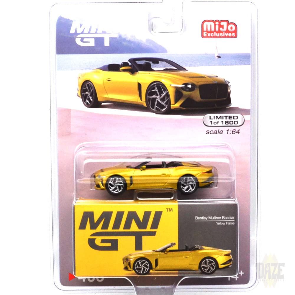 MINI GT MiJo Limited Bentley Mulliner Bacalar (Yellow Flame) MGT00406-MJ