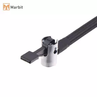 Marbit 1 ชิ้น Fine ด้ายเงินเฟ้อท่ออะแดปเตอร์ 30 ซม.ยางรถ Air Inflator ท่อ M6 Loing Air Chu มาตรฐานยางวาล์ว Qui Inflation Part null