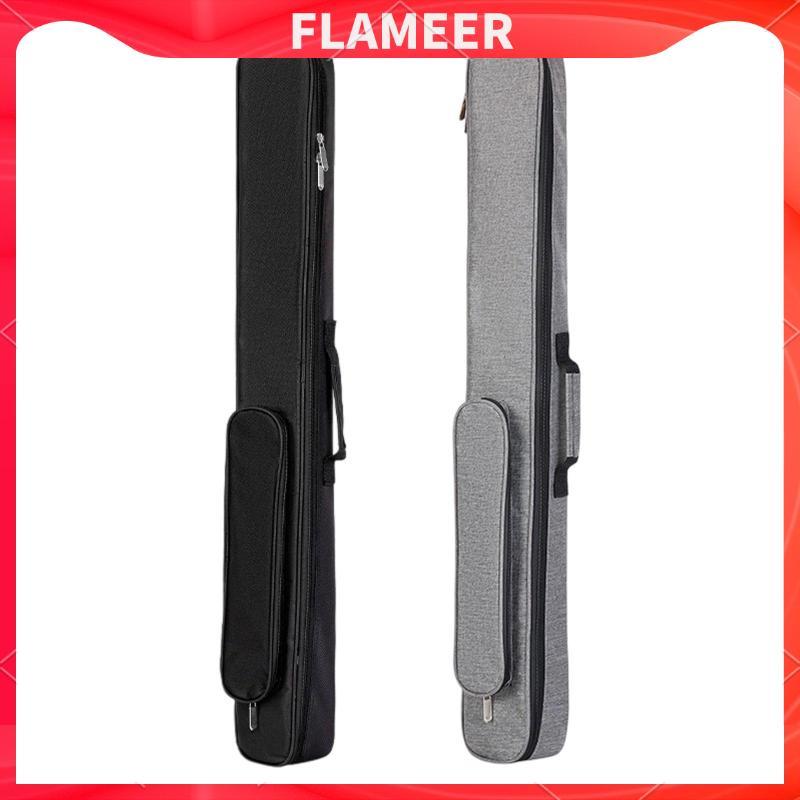 [Flameer] 2x2 Pool Cue Case 4 Slots with Handle Organizer กระเป๋าป้องกันบิลเลียด Cue Holder for Club