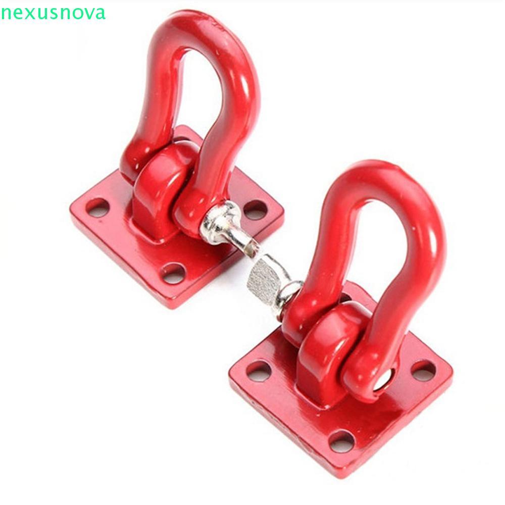 NEXUSNOVA โลหะ Trailer Hook คู่ใหม่ SCX10 Crawler RC สําหรับรถบรรทุก Scale SCX-10 Winch RC Crawler H