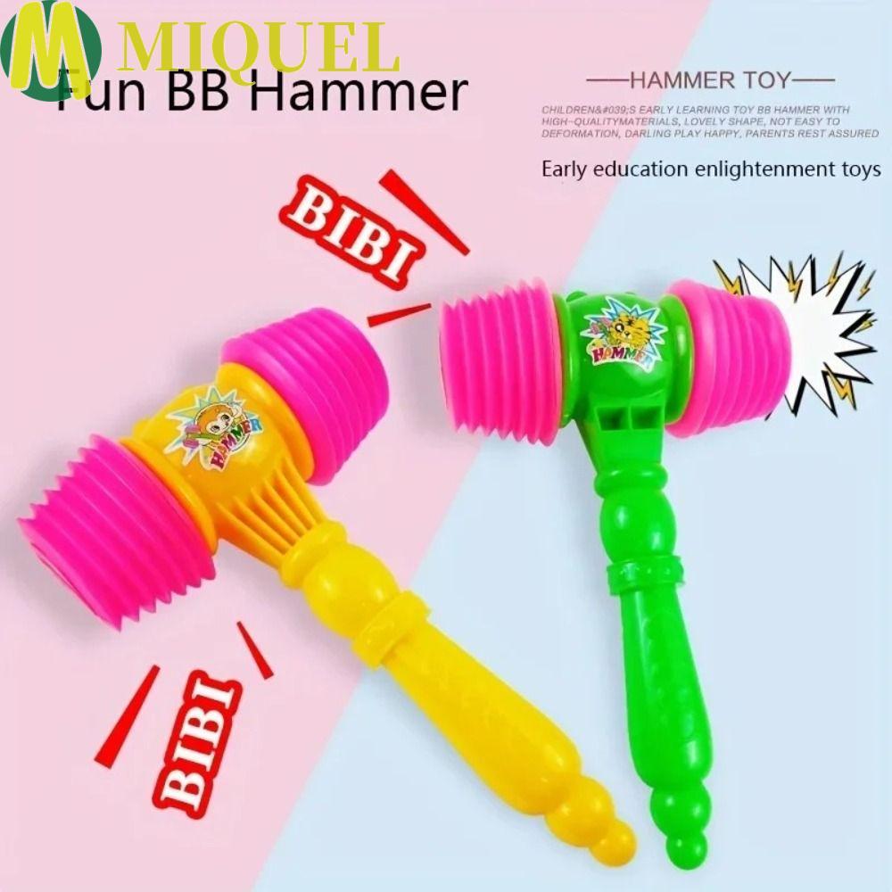 MIQUELZA ค้อนเคาะของเล่น,การฝึกอบรมนกหวีด Squeaky เสียง BB ค้อน,พรรคอุปกรณ์พลาสติกเสียงขนาดใหญ่ค้อนของเล่นเด็ก