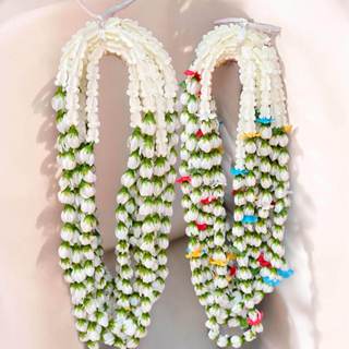 พวงมาลัยคล้องคอดอกมะลิ พวงมาลัยคล้องคอสงกรานต์ พร้อมส่ง