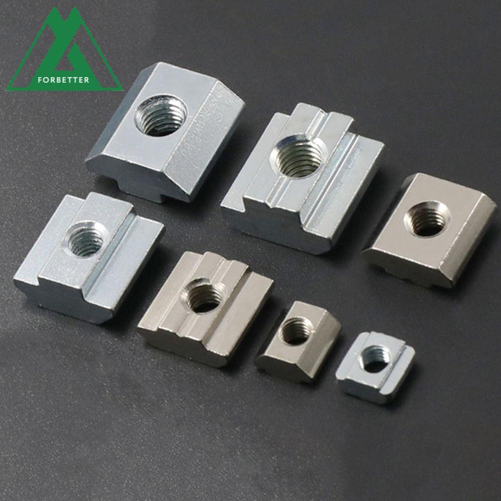 FORBETTER ค้อน Nut อลูมิเนียมโปรไฟล์ Square T Block T-Track เลื่อน T Slot Nut