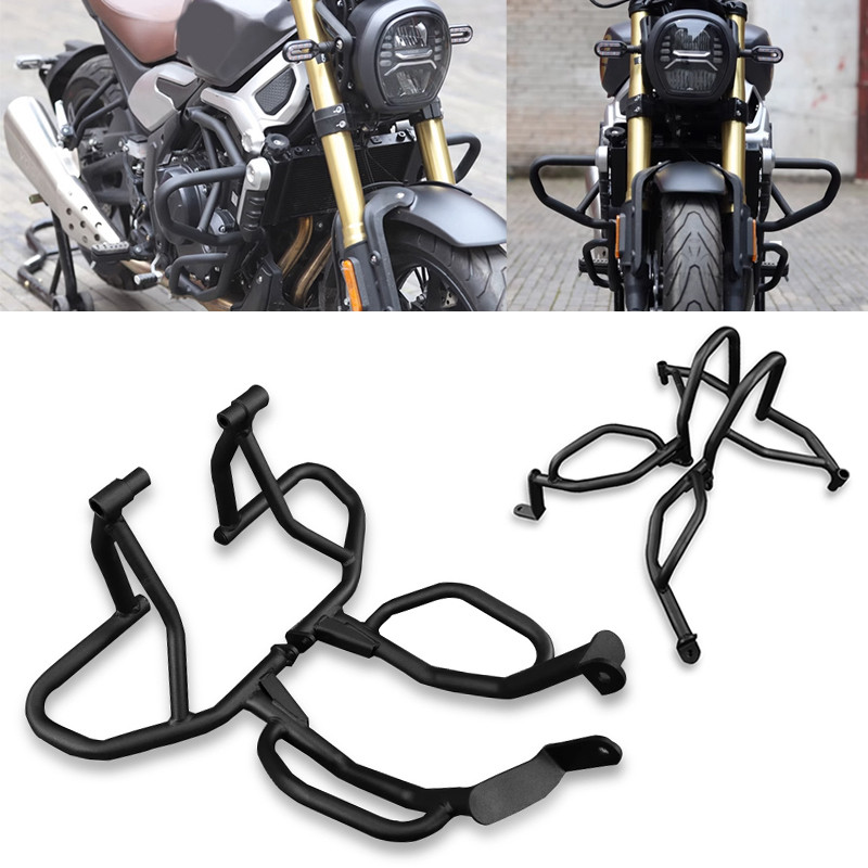 HZ 500/AC สําหรับ Loncin VOGE 500 AC 500-AC รถจักรยานยนต์ Crash Bar สยาม Engine Guard Protector กันช