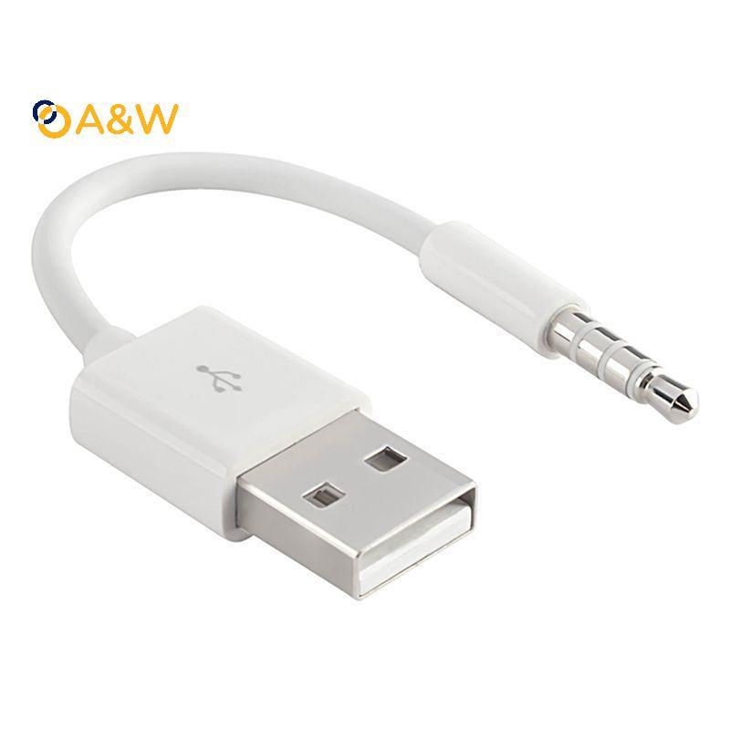 A&W USB Charger Data SYNC สําหรับ iPod Shuffle 3rd 4th 5th Generation
