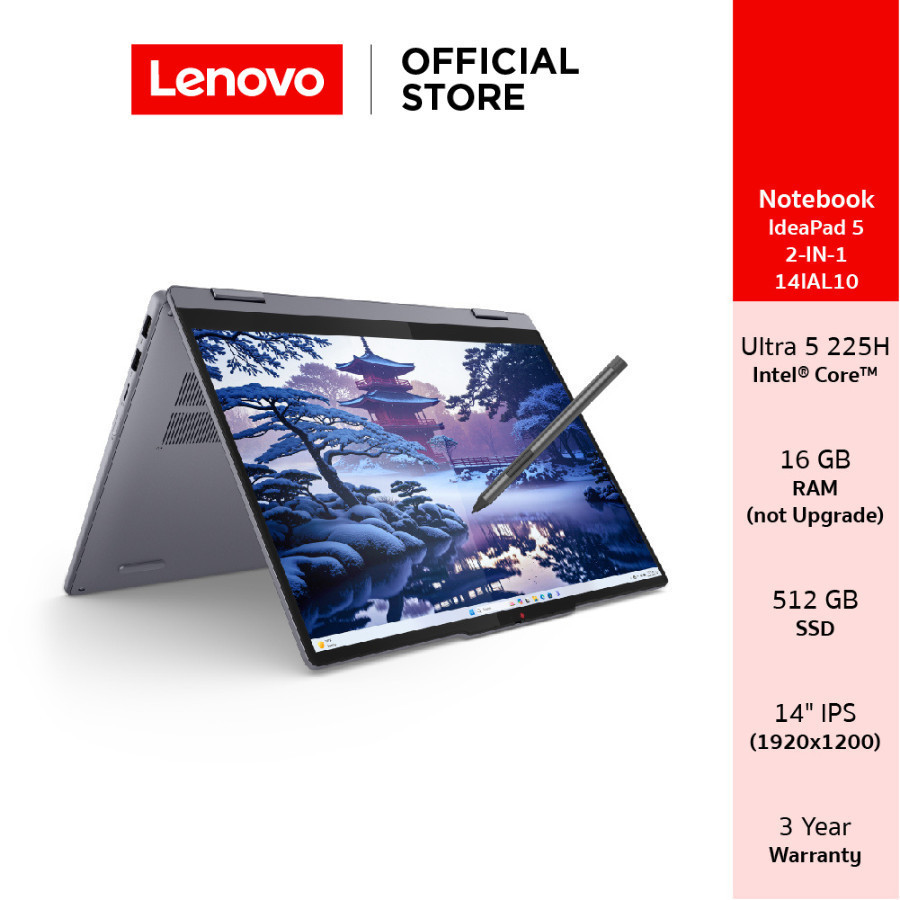 Lenovo IdeaPad 5 2-IN-1 14IAL10(83KR0018TA)Notebook Intel Ultra 5 255H 16GB SSD 512GB 14" IPS Pen & 
