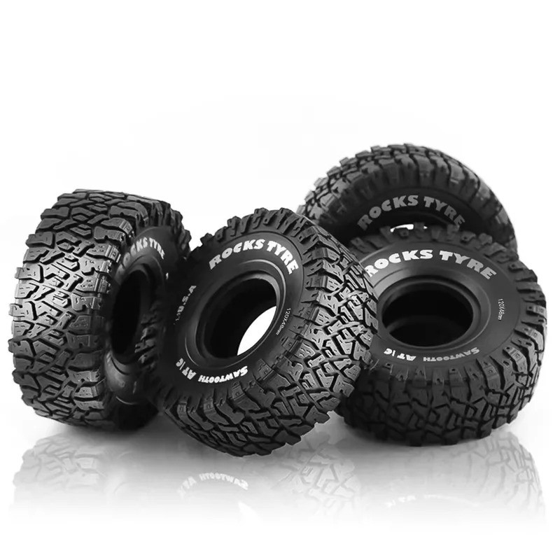 1.9 Crawler ยาง OD 120 มม.สําหรับ Axial SCX10 90046 AXI03007 Tamiya CC01 Redcat Gen8 RC4WD 1/10 RC Crawler 1.9 Beadlock ล้อขอบ
