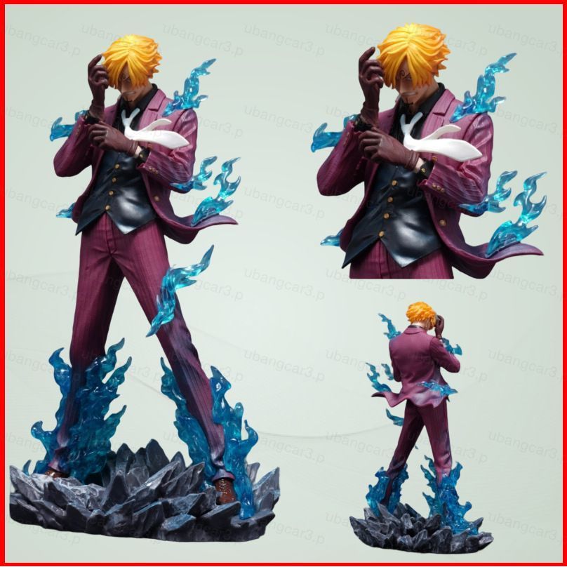 YB3 One Piece Sanji Ifrit Jambe Collectible Action Figure Desktop Ornament BY3