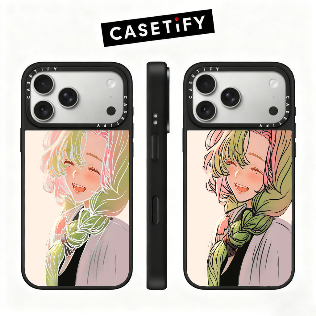 Happy Girl Cartoon Trend Brand Case Mirror Magnetic Case Phone Case CH274