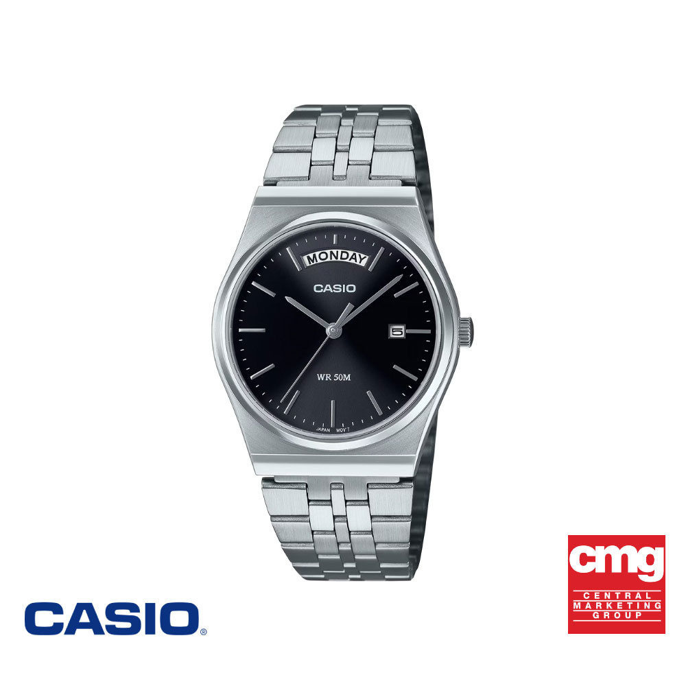 CASIO นาฬิกาข้อมือ CASIO รุ่น MTP-B146D-1AVDF สเตนเลสสตีล สีดำ