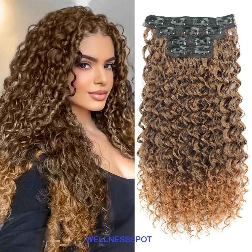 ผมหยิกหนา คลิปผมแท้ 20 นิ้ว, เพิ่มปริมาณผมด้วยชั้นปลอมแบบมองไม่เห็นจากเส้นใยสังเคราะห์