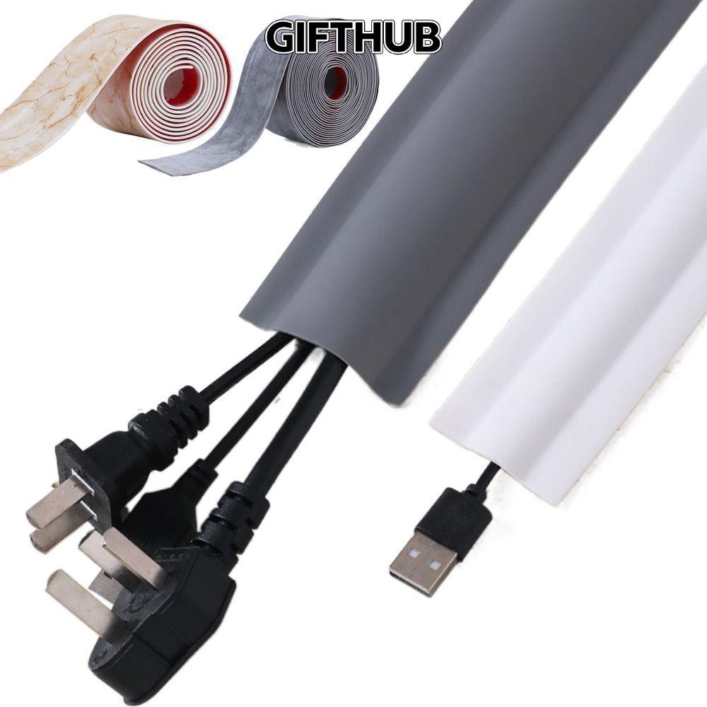 GIFTHUB CABLE คอนซีลเลอร์, Paintable DIY ตกแต่งสายทีวี Hider, 2024 PVC Self-Adhesive กันน้ํา Cable M