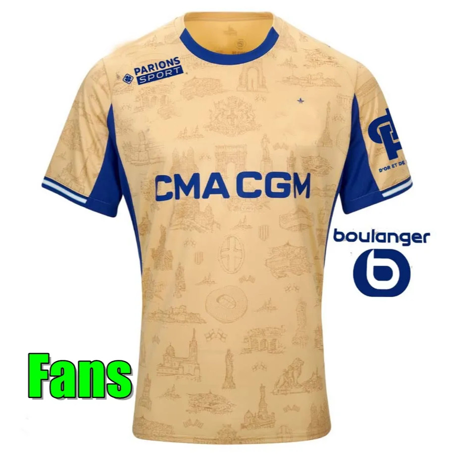 S-XXXXL 25-26 Marseille Olympic 4th new jersey PAVARD MEDINA jersey