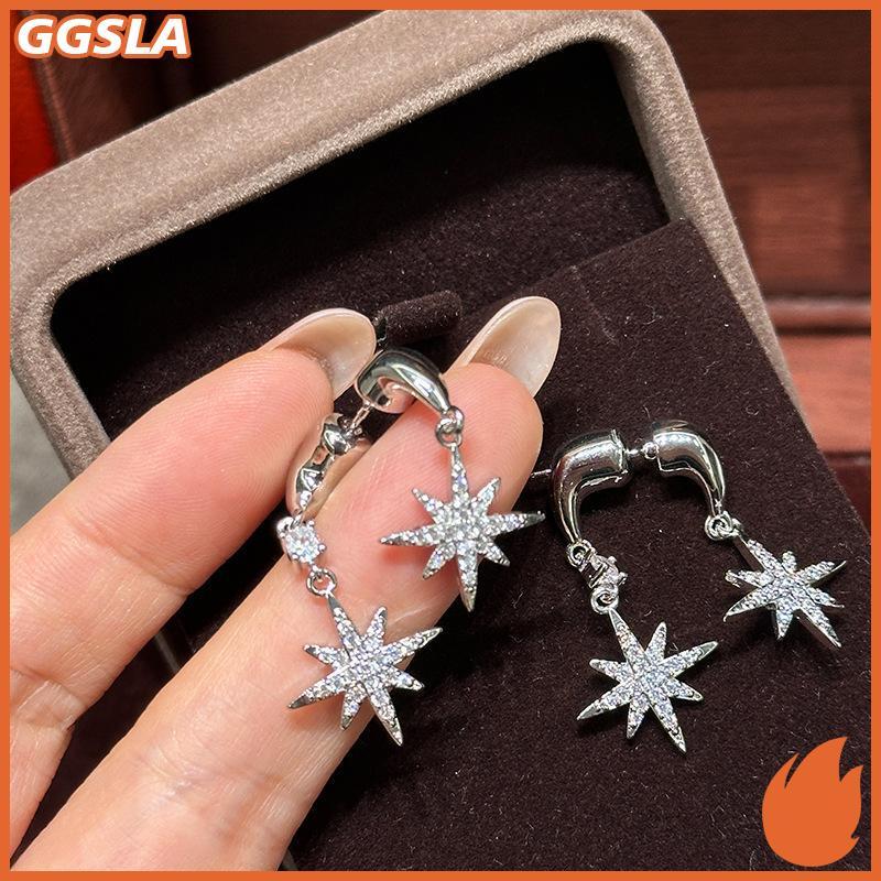 GGSLA ต่างหูออกแบบเฉพาะ หรูหรามีสไตล์ เครื่องประดับแฟชั่น