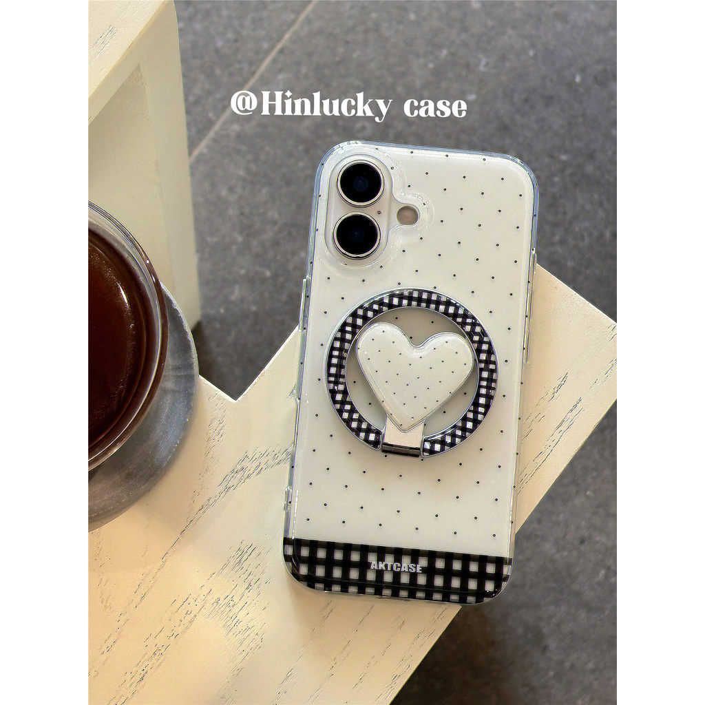 ลายสก๊อต Love Polka Dot วงเล็บแม่เหล็กเหมาะสําหรับ Samsung S26 S22 S23 S24 S25 FE Ultra เคสโทรศัพท์ S25FE กันกระแทก A56 เคสป้องกัน ราคา ถูกที่สุด ดีลบีเคเค แกลเลอรีภาพที่ 5
