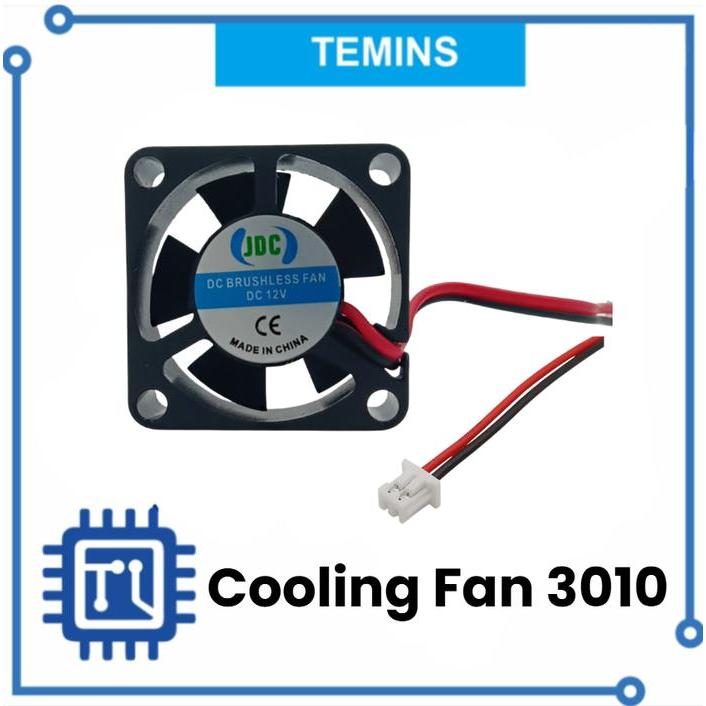 3010 COOLING FAN พัดลมไร้แปรงถ่าน JST 2 PIN DC 5V 12V - 5V