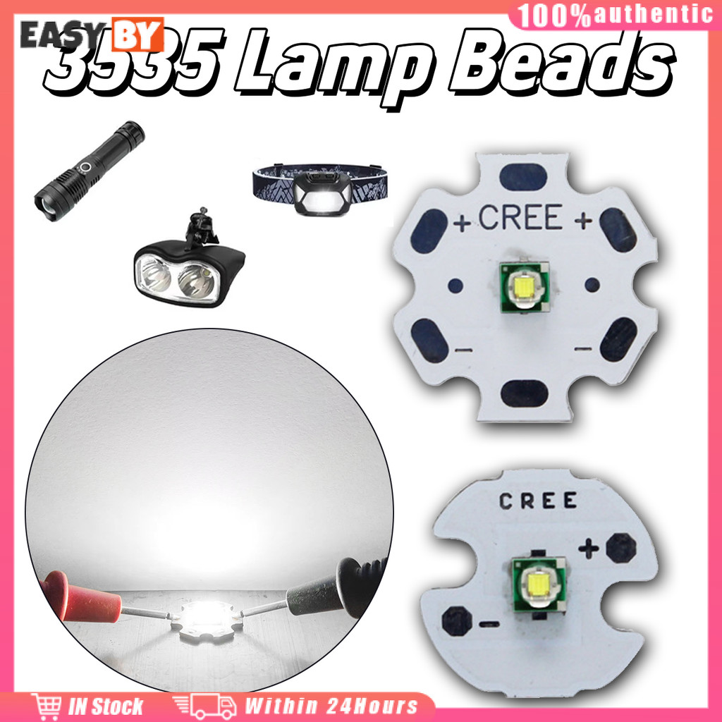 จัดส่งรวดเร็ว หลอดไฟฉาย led แสงสีขาว 6500K 3W บอร์ดไฟฉาย 16มม.20มม.อะไหล่