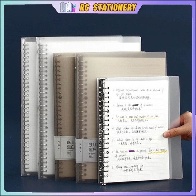 Binder Notebook A5/B5/A4 Binder 60 แผ่น Notebook Binder W67