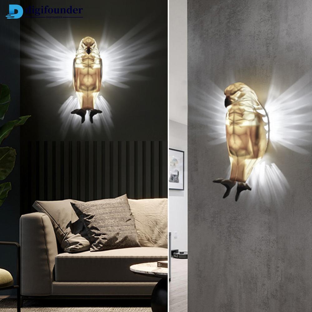 DIGIFOUNDER นกฮูก Eagle โคมไฟติดผนังฉีดแม่พิมพ์สัตว์ Projection โคมไฟ Creative Decor สําหรับห้องนอนห