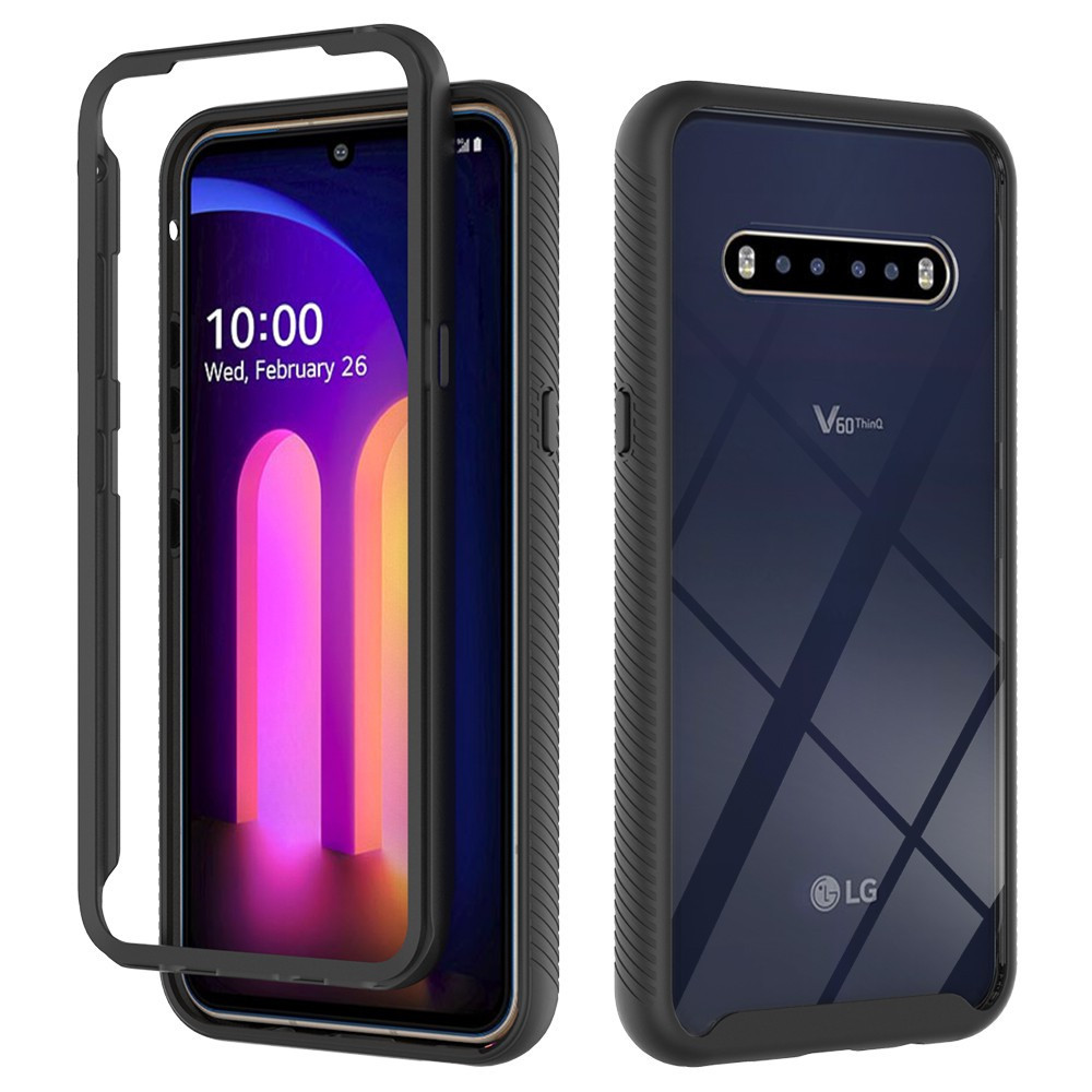 LG G8 G8x V50 V50s V60 ThinQ Anti Fall Armor เคสโทรศัพท์ซิลิโคนโปร่งใสกันกระแทก PC Cover